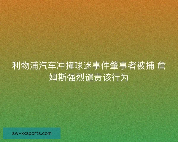 利物浦汽车冲撞球迷事件肇事者被捕 詹姆斯强烈谴责该行为